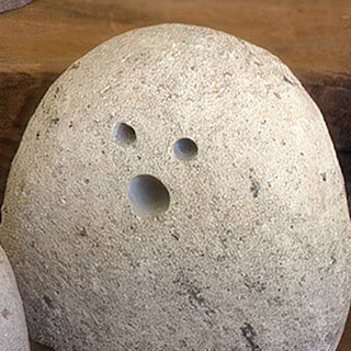 Halloween River Rock Ghosts, Set of 3