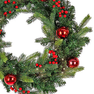 The Scotch Creek Pre-Lit Holiday Decor Trio | Tree, Wreath, Garland Combo!