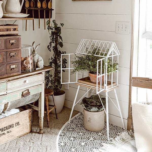 greenhouse plant stands indoor Greenhouse Inspired Outdoor Plant Stand