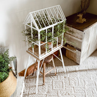 Greenhouse Inspired Outdoor Plant Stand