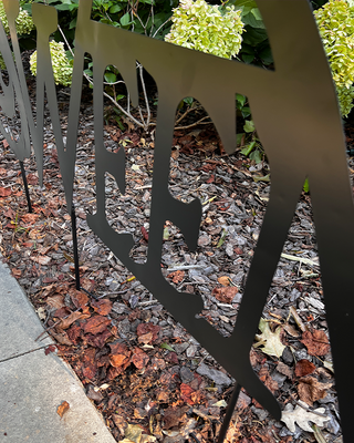 12 Feet Wide Happy Halloween Yard Stakes