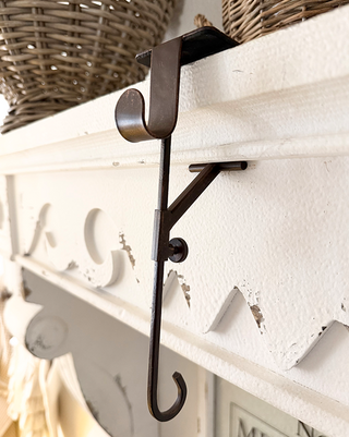 Forged Metal Wall-Mount Garland Holder