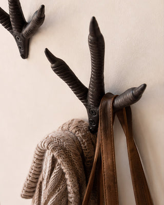 Cast Iron Turkey Foot Wall Hooks, Set of 2