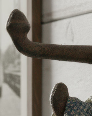 Durable Cast Iron Wall Hooks Vintage Style, Set of 2