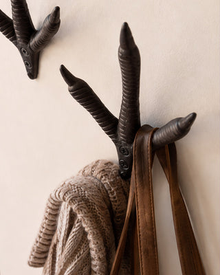 Cast Iron Turkey Foot Wall Hooks, Set of 2
