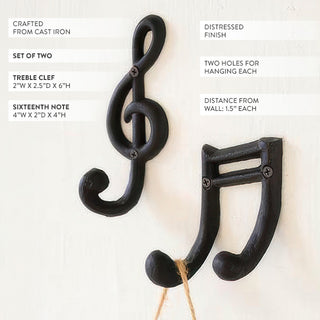  Vintage distressed metal wall hooks set of 2 entryway mudroom decor