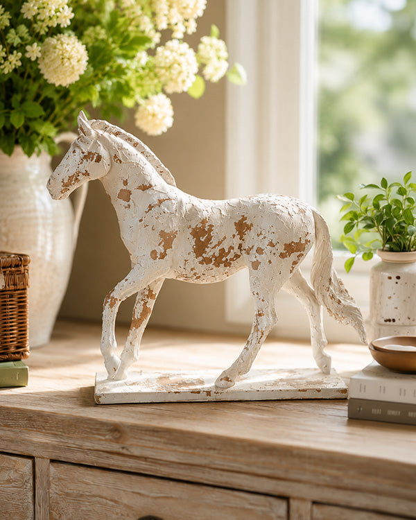 Distressed Roman Horse Statue