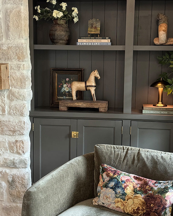 Heirloom Antique-Inspired Carved Horse Figurine
