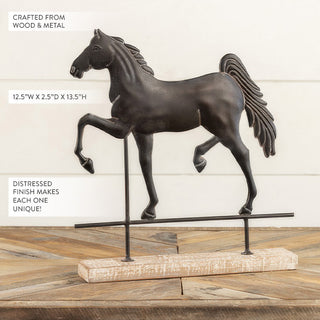 Farmhouse Steed Tabletop Figurine