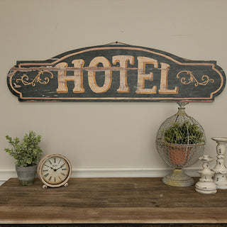 vintage-inspired hotel sign