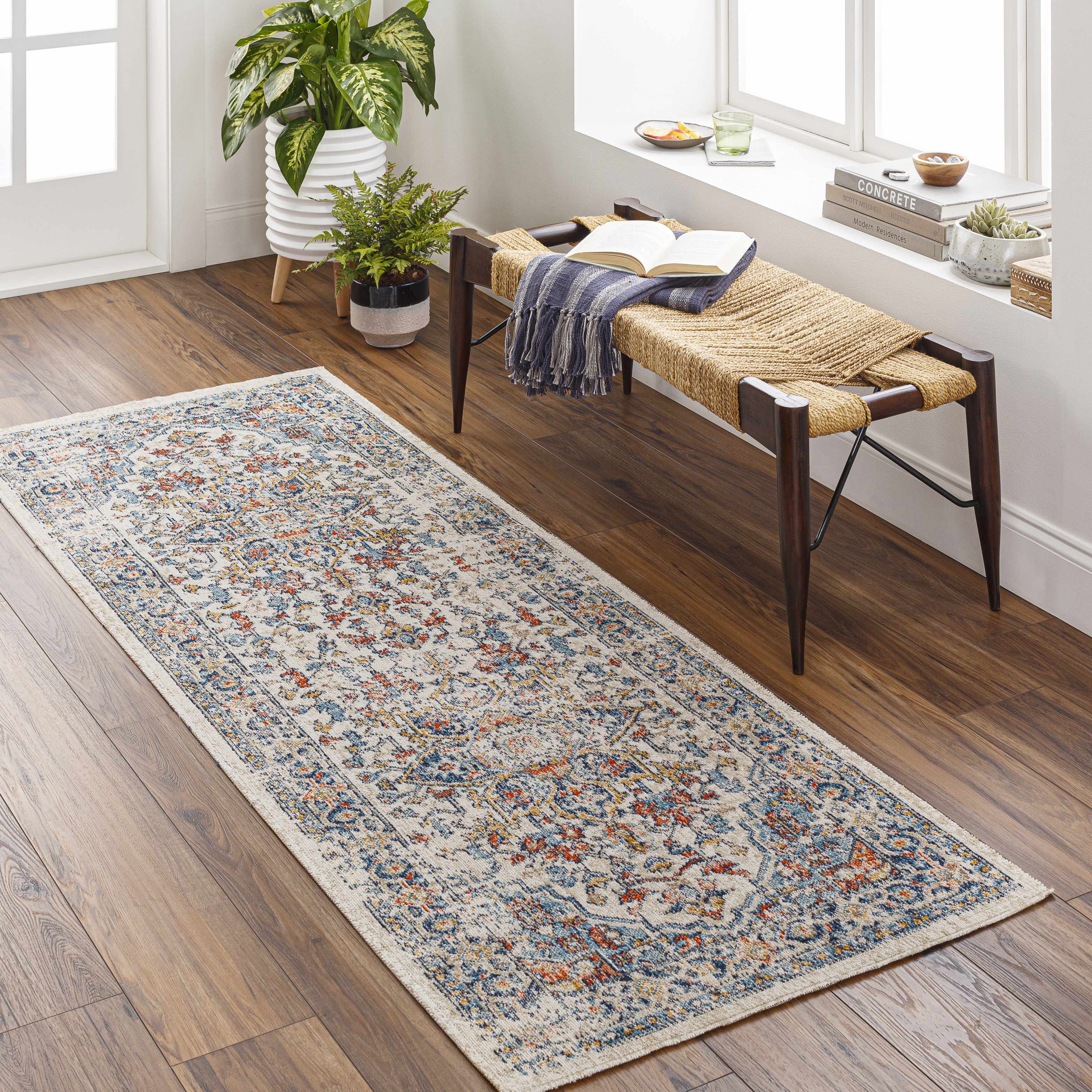 Ornate Distressed Outdoor Rug - Decor Steals