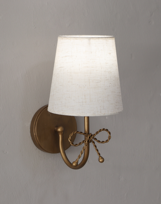 Cordless LED Bow Wall Sconces, Set of 2