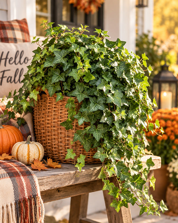 Lush Cascading English Ivy Potted Plant