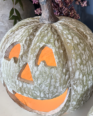Artisan Jack-O-Lantern Trio | Graduated Weatherproof Indoor/Outdoor, Set of 3