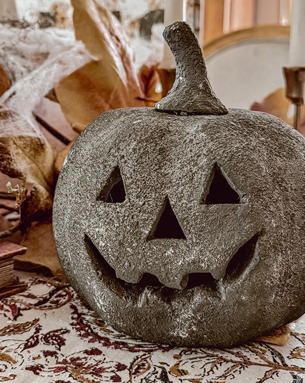 Terracotta Inspired Outdoor Jack-o-lanterns, Set of 3