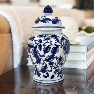 Lotus Chinoiserie Ginger Jar