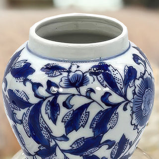 Lotus Chinoiserie Ginger Jar