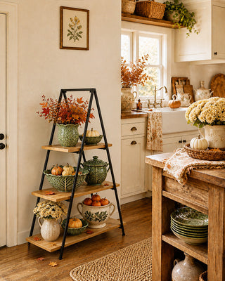 Three Tiered Ladder Tray - Vertical Serving Stand and Display Organizer
