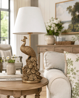Animal Lamp, Choose Your Style, Dog Fox Peacock Rechargeable Table Lamp