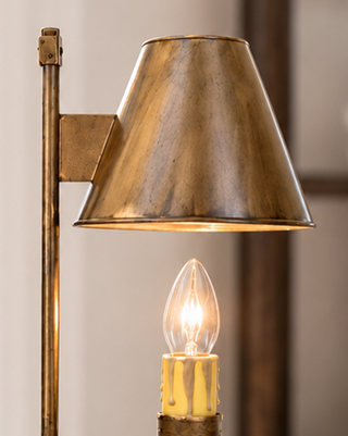 Old-World Antique Bronze Iron Accent Table Lamp