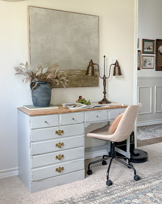 Vintage Double-Glow Brass Desk Lamp | Classic Library Charm