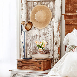 Industrial Metal Table Lamp with Adjustable Head