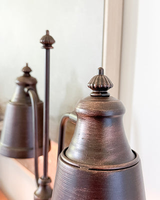 Vintage Double-Glow Brass Desk Lamp | Classic Library Charm