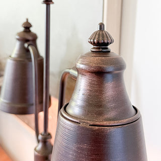 Vintage Double-Glow Brass Desk Lamp | Classic Library Charm