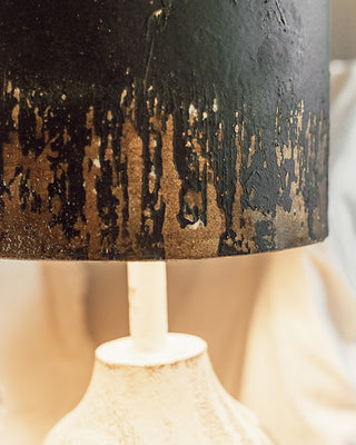 Hand-Forged Iron & Wood Table Lamps, Set of 2