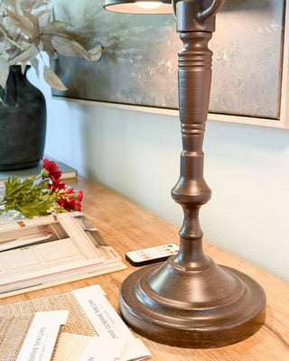 Vintage Double-Glow Brass Desk Lamp | Classic Library Charm