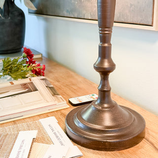 Vintage Double-Glow Brass Desk Lamp | Classic Library Charm