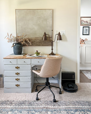 Vintage Double-Glow Brass Desk Lamp | Classic Library Charm