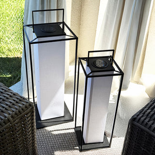 Tall and medium solar lanterns for outdoor decor