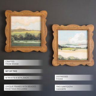Rustic Romance Landscape Framed Art, Set of 2