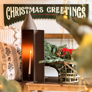 Oversized Rustic Chimney Floor Lantern