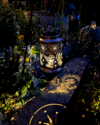 Heavenly Cutout Solar Lantern for Garden and Porch
