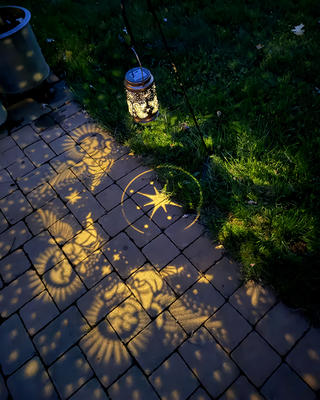 Heavenly Cutout Solar Lantern for Garden and Porch