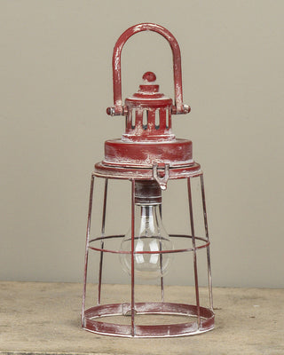 Black Double Garden Hook and Red Metal Hanging Lantern – Choose Your Style