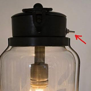 12 Inch Cordless Battery Operated Glass Edison Lantern