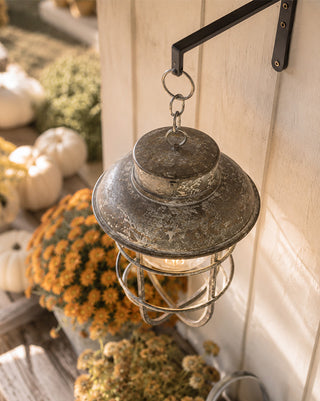Vintage-Inspired Aged Bronze Pendant Lantern