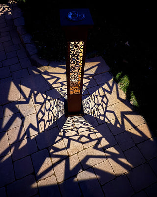 Interchange-a-glow Series: Star Cutout Light Pillars, Set of 2