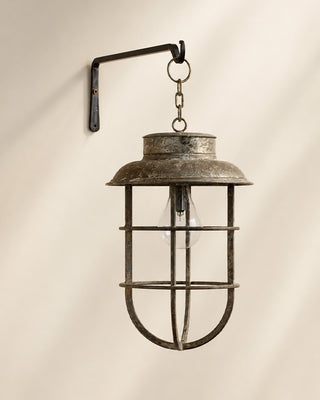 Vintage-Inspired Aged Bronze Pendant Lantern