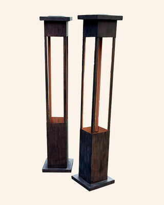 Interchange-a-glow Series: Star Cutout Light Pillars, Set of 2
