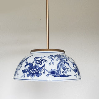 Grand Chinoiserie Rose Pendant Light