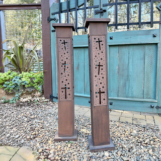 Interchange-a-glow Series: Cross & Stars Light Pillars