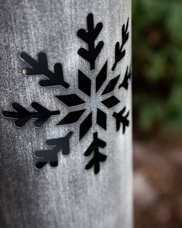 Let It Glow Metal Snowflake Candle Towers