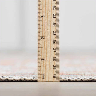 Coral Rust Washable Rug