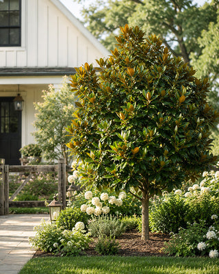 2 Gallon Magnolia Little Gem Live Plant Fragrant White Blooms