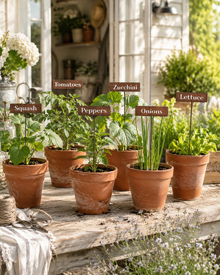 Rustic Iron Plant Markers, Set of 6