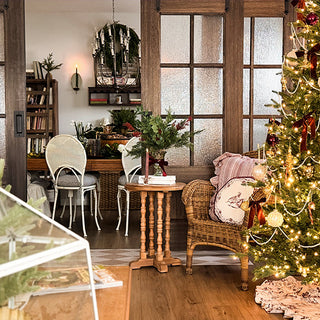 Vintage-Inspired Distressed White Side Dining Chair, Set of Two